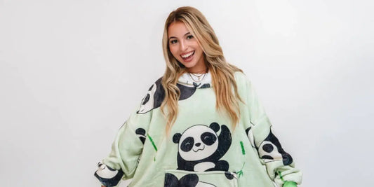 pattern blanket hoodies